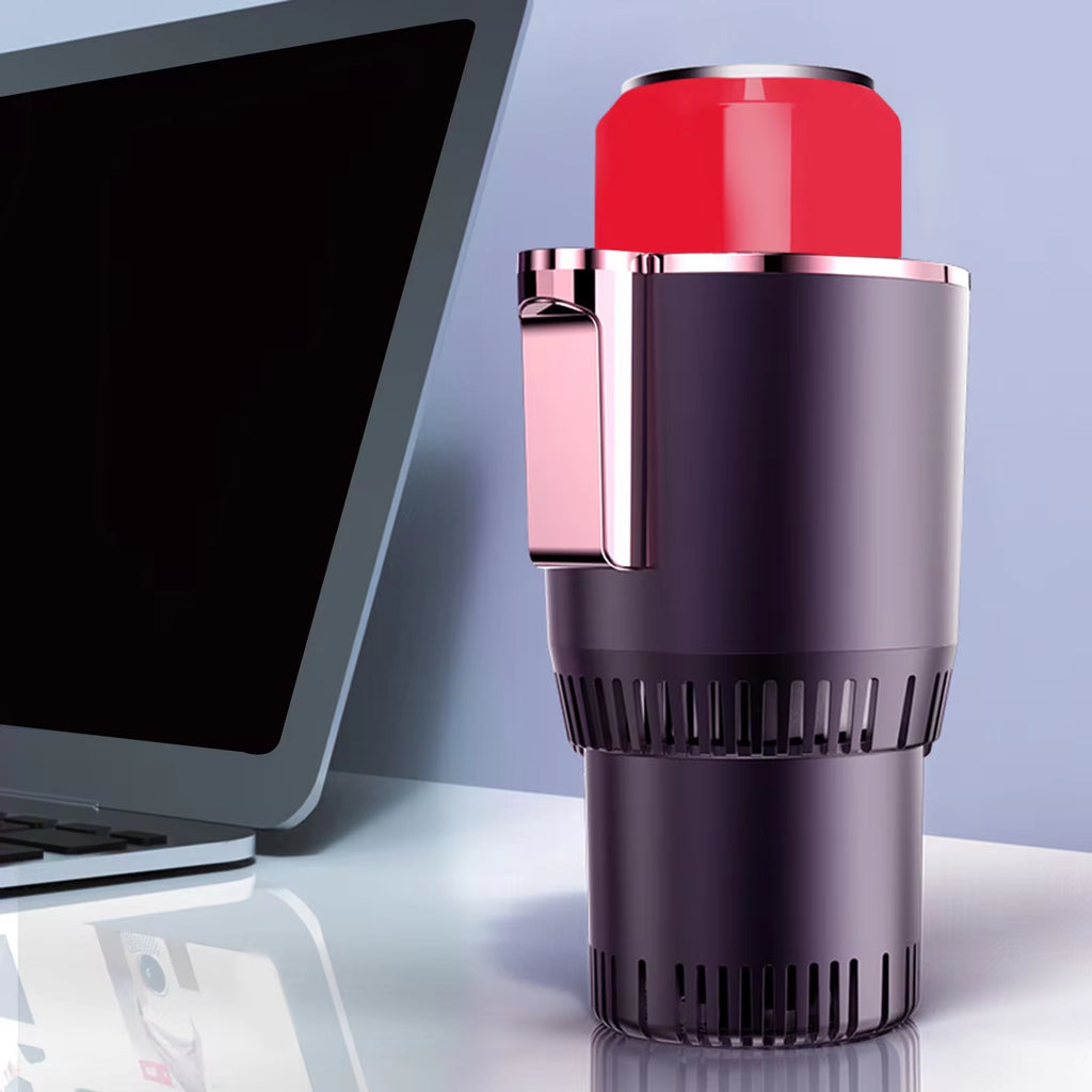 Ultimate Portable Car Beverage Warmer & Cooler – Mini Refrigerator for Drinks & Coffee On-the-Go!