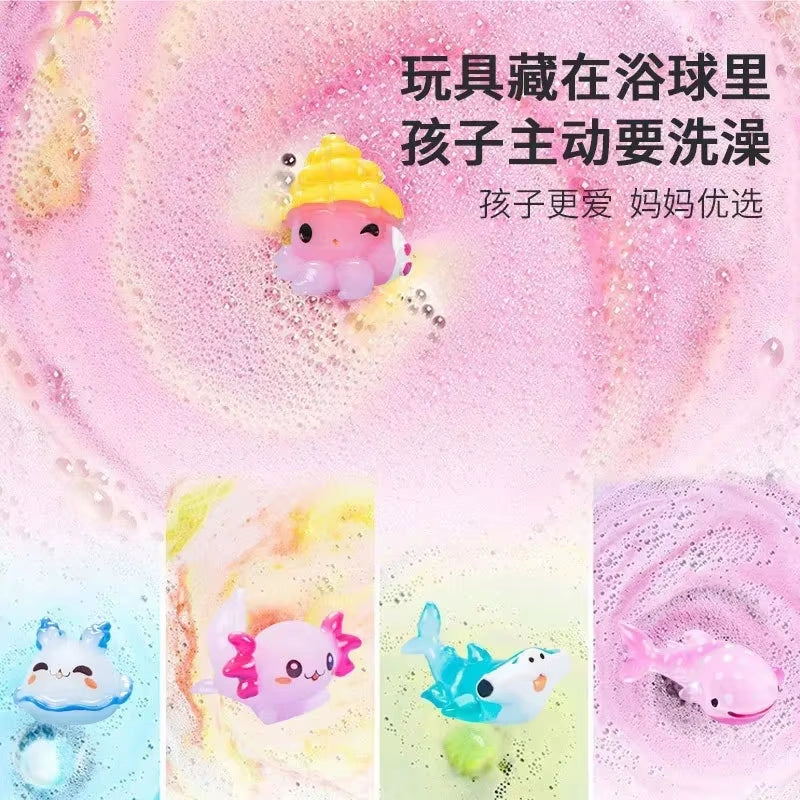 Dive into Fun with 12Pcs Ocean-Themed Bath Balls – Discover Hidden Toys and Enjoy Scented Relaxation!