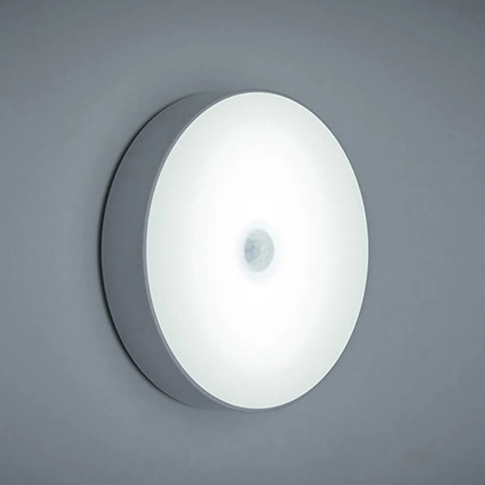 USB Rechargeable LED Night Light Motion Sensor Magnetic Wireless Lamp, Warm White No Flicker for Closet Bed Cabinet